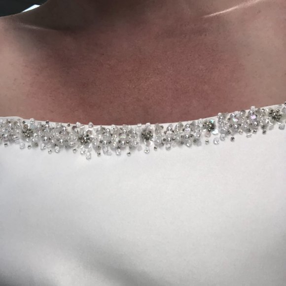 New Sexy Bridal Gown, White Mermaid Wedding Dress, Corset  Sz 6  Reg $1399 - Picture 4 of 10